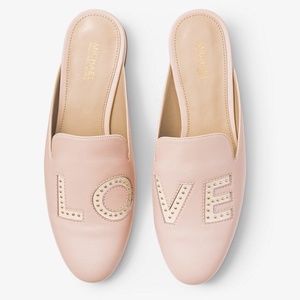 Michael Kors Natasha Love Leather Slides